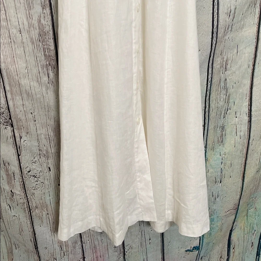White Linen Equipment Dress 12 - Picture 6 of 9